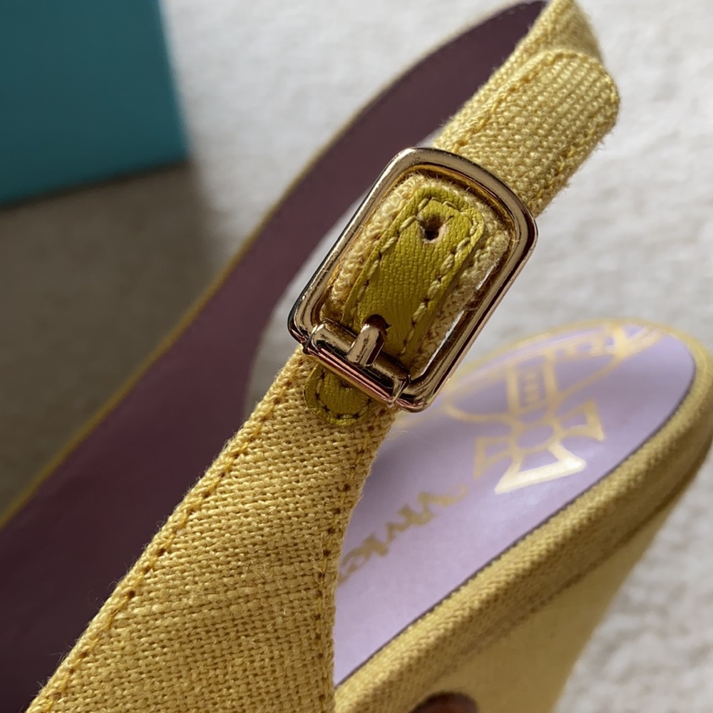 💥SOLD💥✨RARE ✨ Vivienne Westwood Canvas Platform Slingback Pumps - Picture 14 of 14
